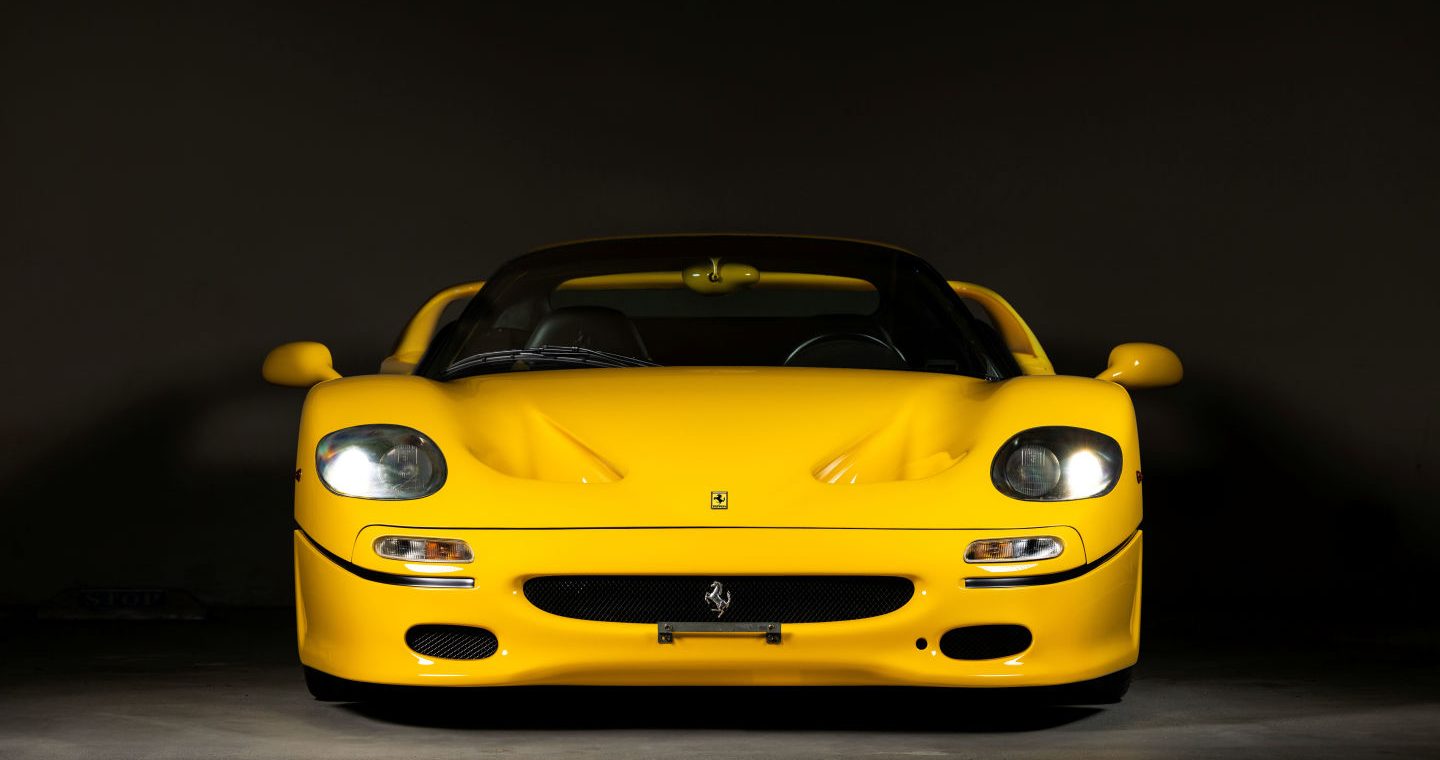 Frontal view of a Ferrari F50