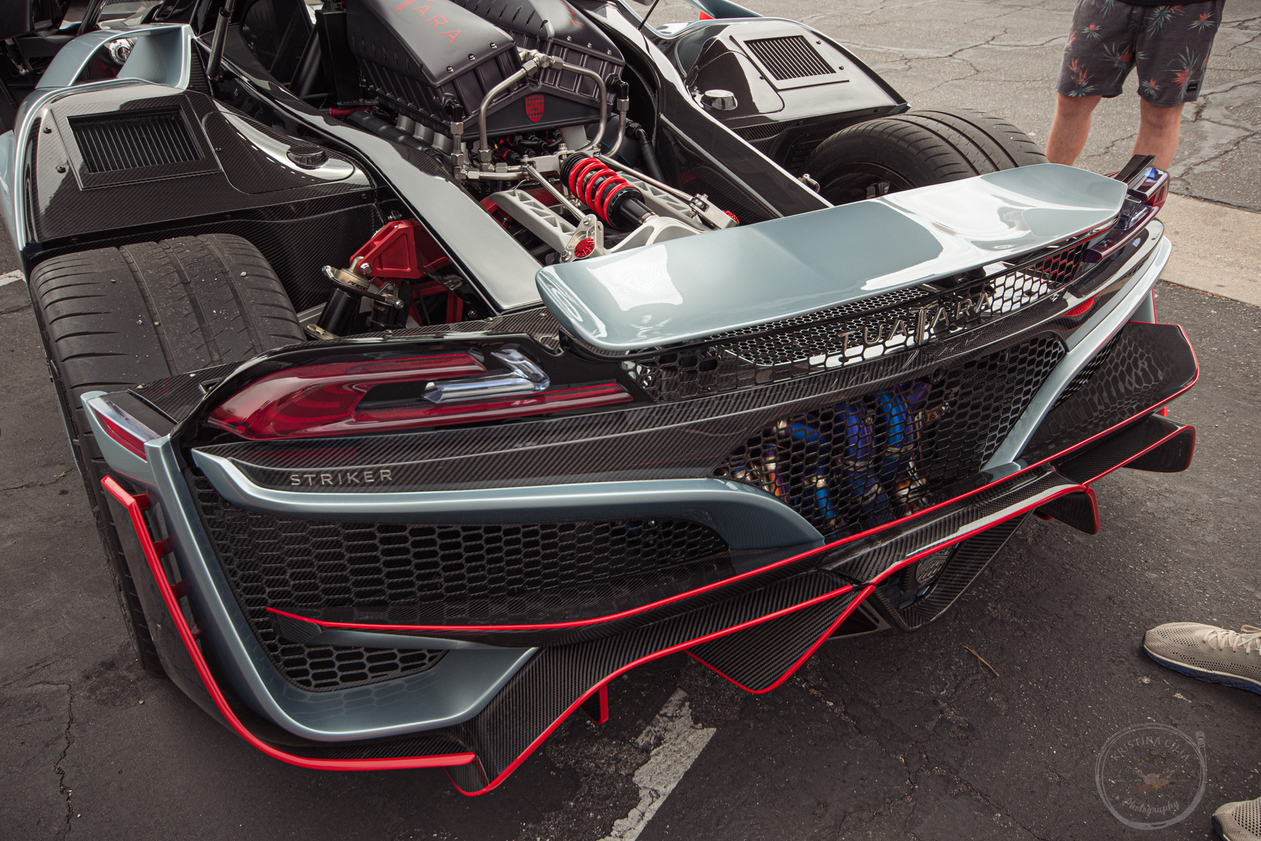SSC Tuatara Striker engine compartment and rear end