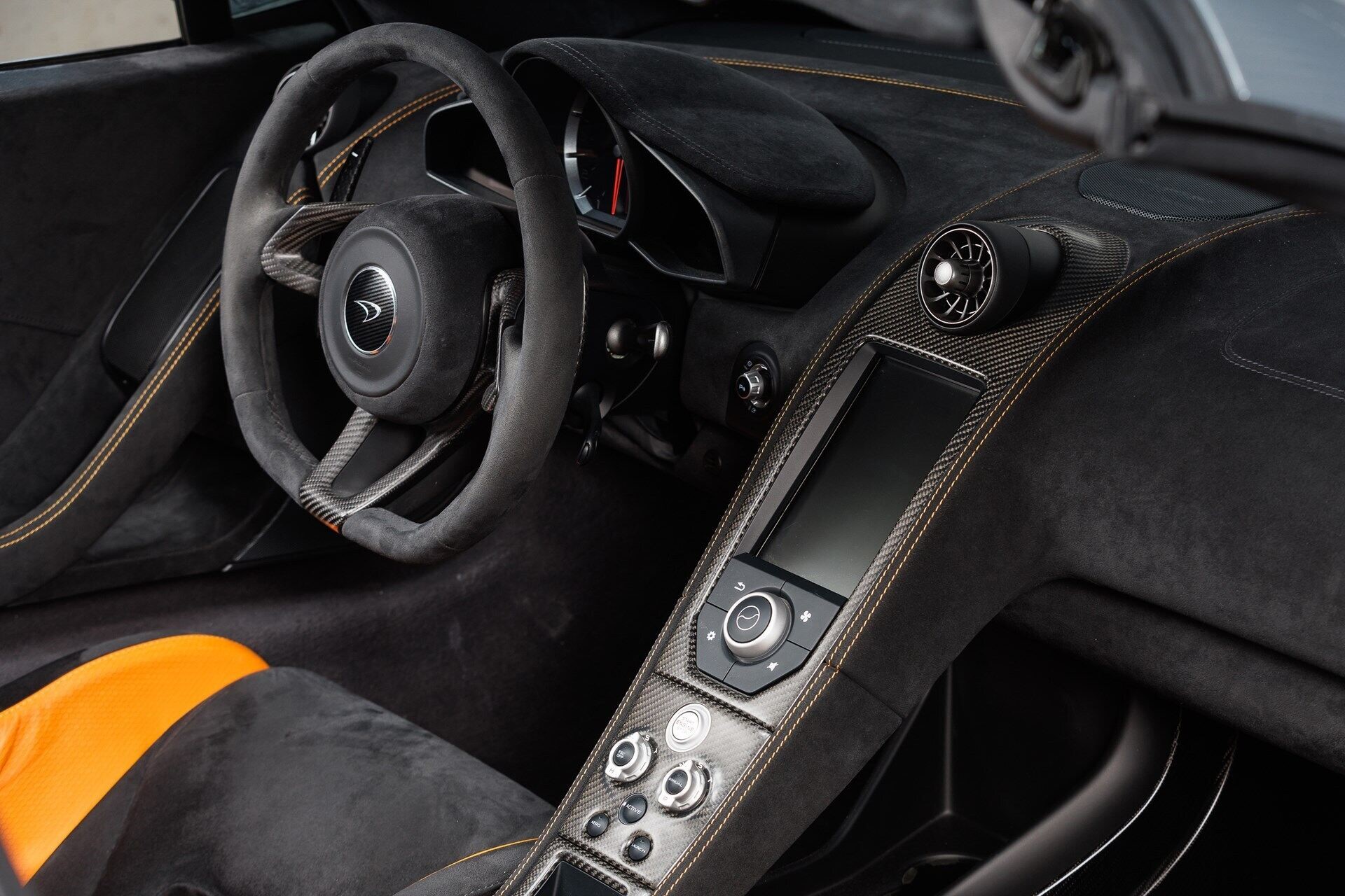 Interior of a 2017 Chicane Grey McLaren 675LT