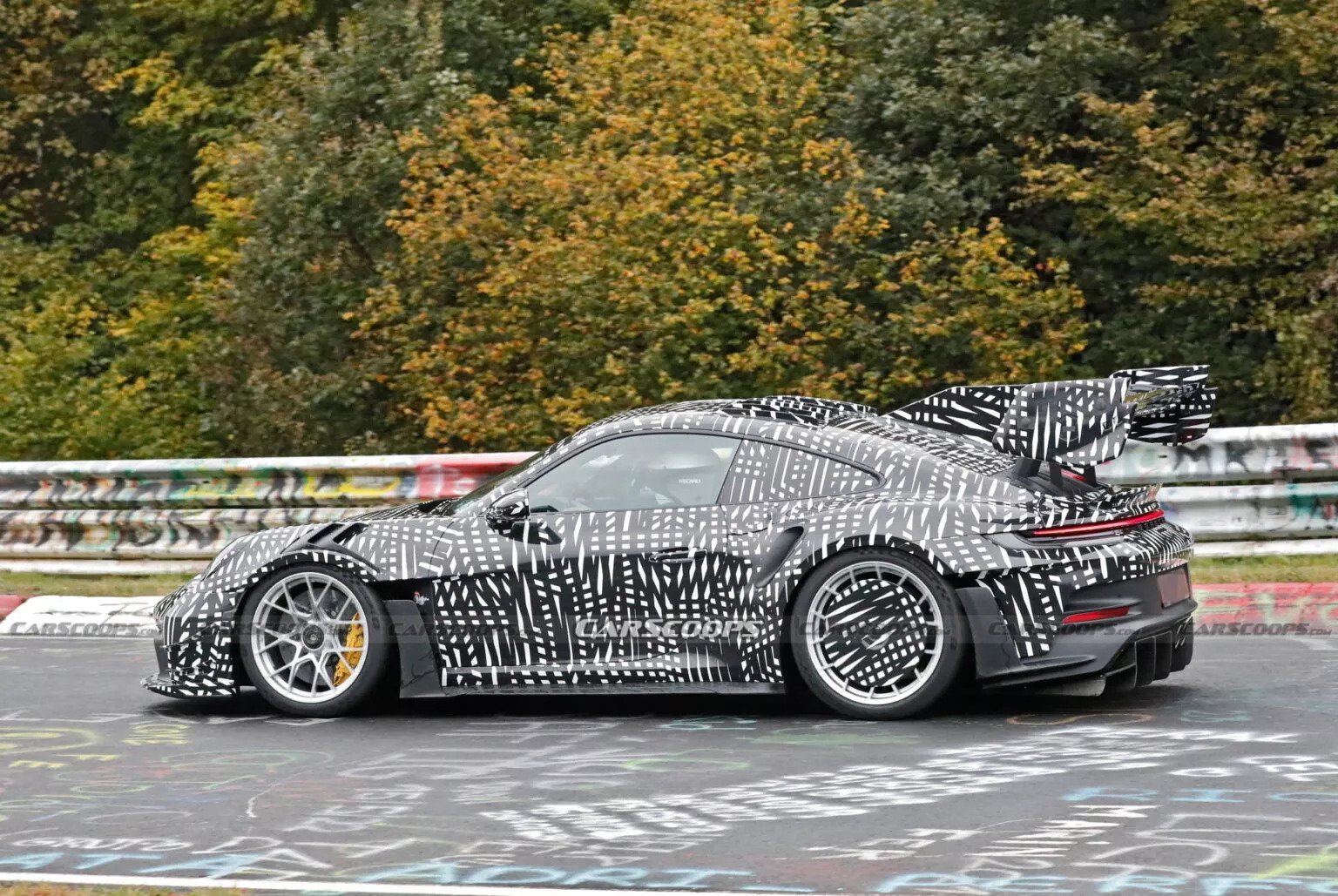 VIDEO 992 Porsche 911 GT3 RS MR Spotted Testing At The Ring
