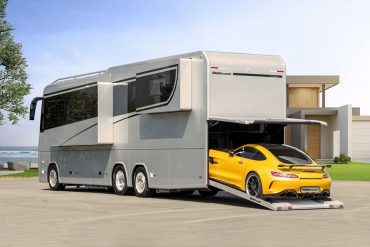 The Volkner Mobil Performance S: Mega Motorhome With a Supercar Garage