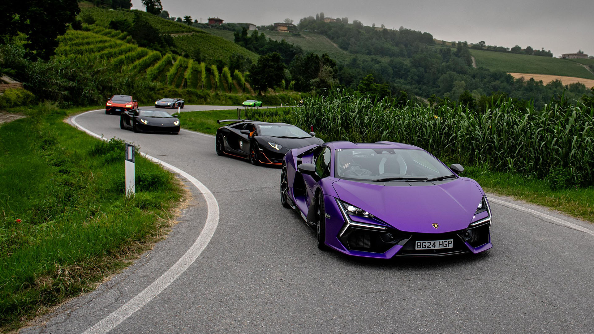 The Lamborghini Esperienza Giro 2024 went to Langhe, Piedmont