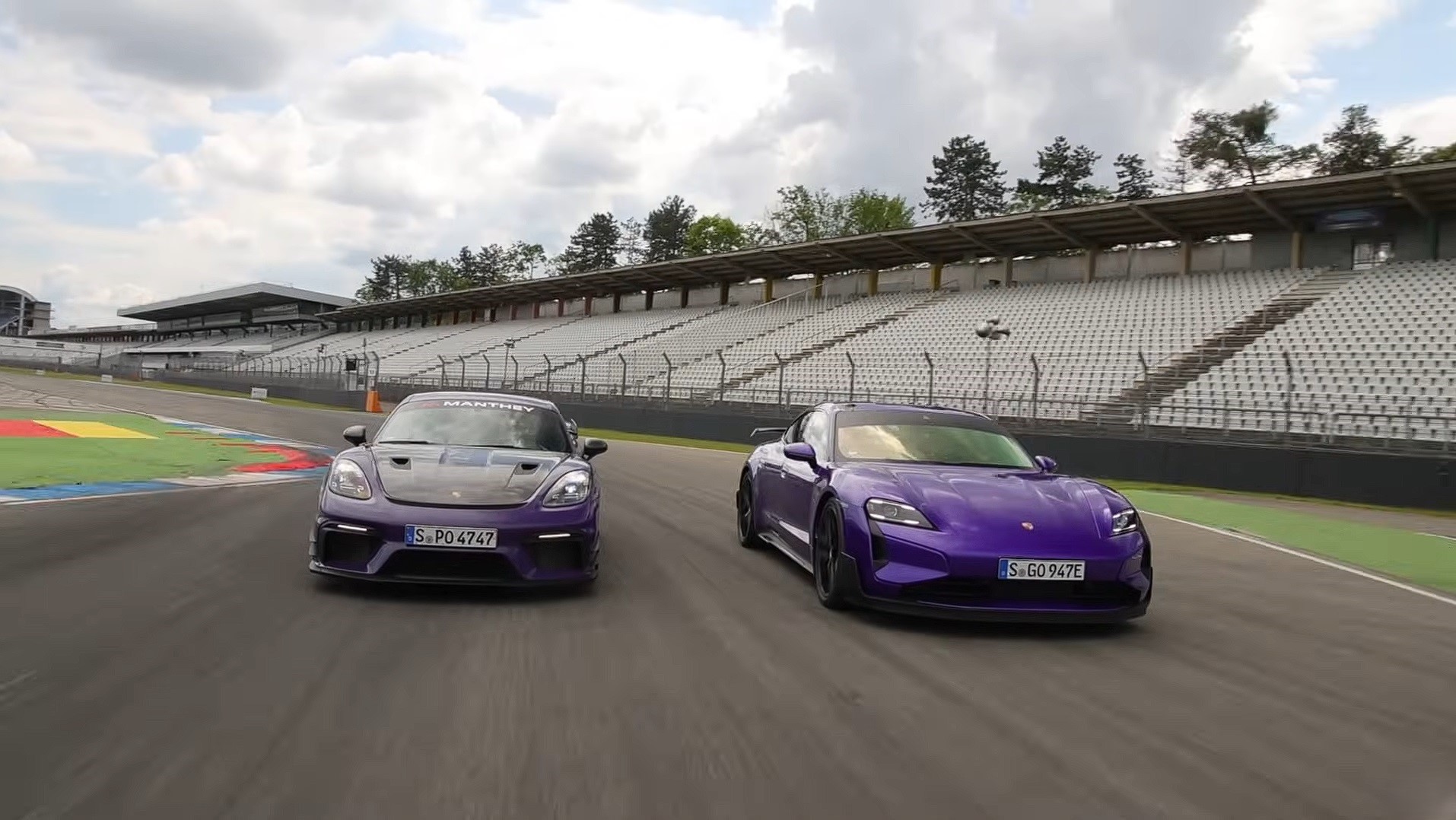 Taycan Turbo GT vs. GT4 RS with Manthey Kit