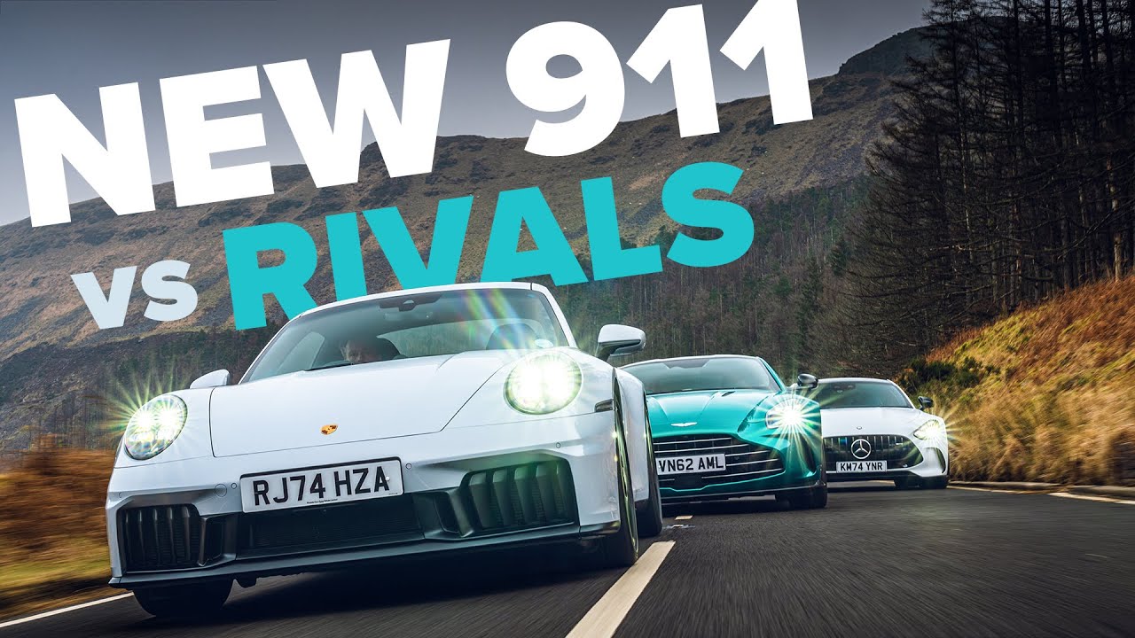 VIDEO: Porsche 911 Carrera GTS vs Aston Martin Vantage vs Mercedes-AMG GT