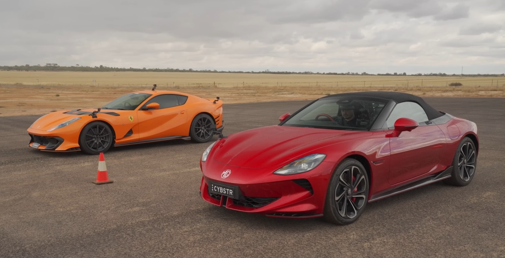 DRAG RACE: Chinese EV vs Ultra-Expensive Ferrari V12 Supercar