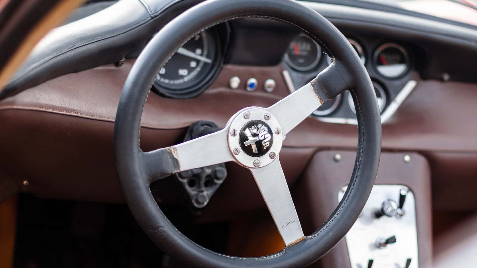 interior view of a 1967 Alfa Romeo Tipo 33 Stradale