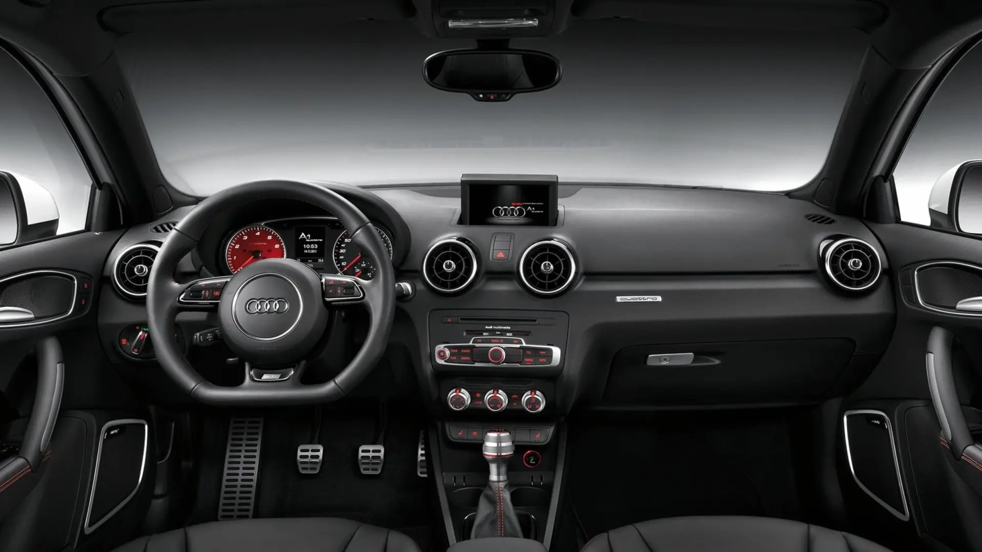 Interior shot of a Audi 8X A1 Quattro