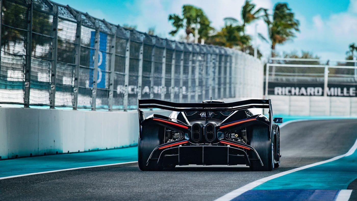 Bugatti Bolide owners on the track in Miami